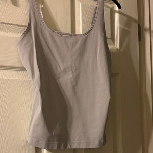 Chico's Gray Scoop Neck Tank Top